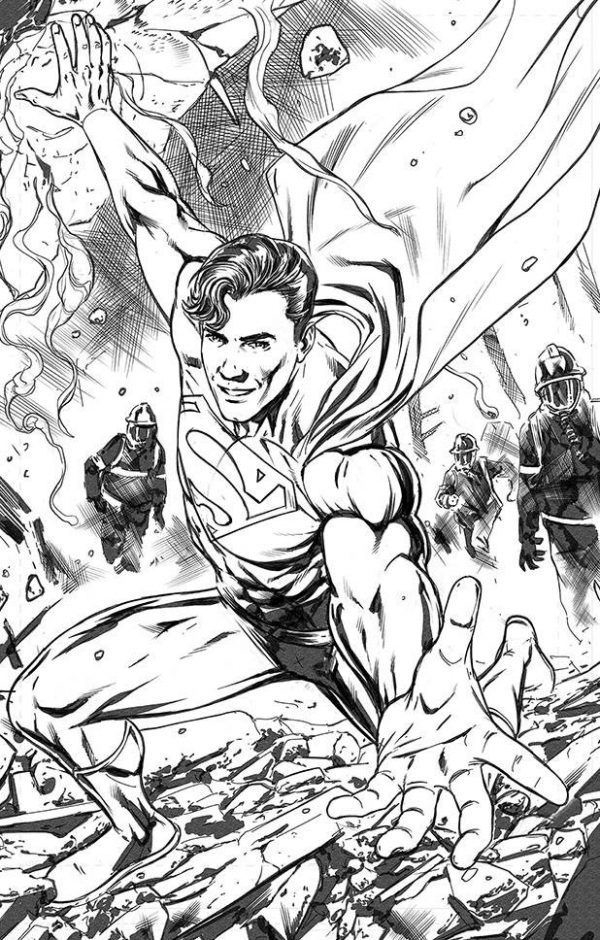 Action Comics (1938) #985 Cover Pencils by Neil Edwards