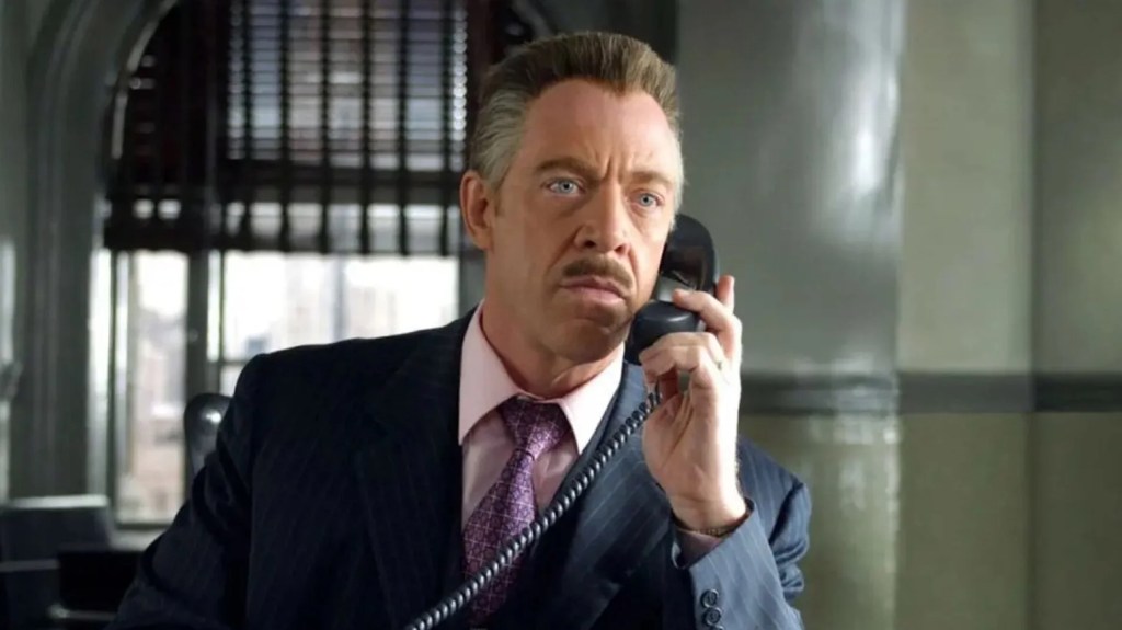 J. Jonah Jameson on phone in Spider-Man