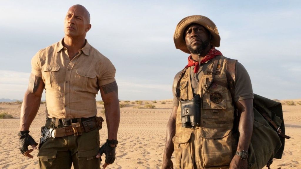 Kevin Hart and Dwayne The Rock Johnson in Jumanji Next Level