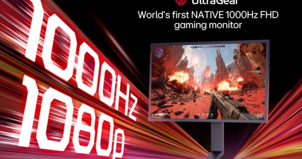 LG’s bonkers 1,000Hz gaming monitor is now available for ,000