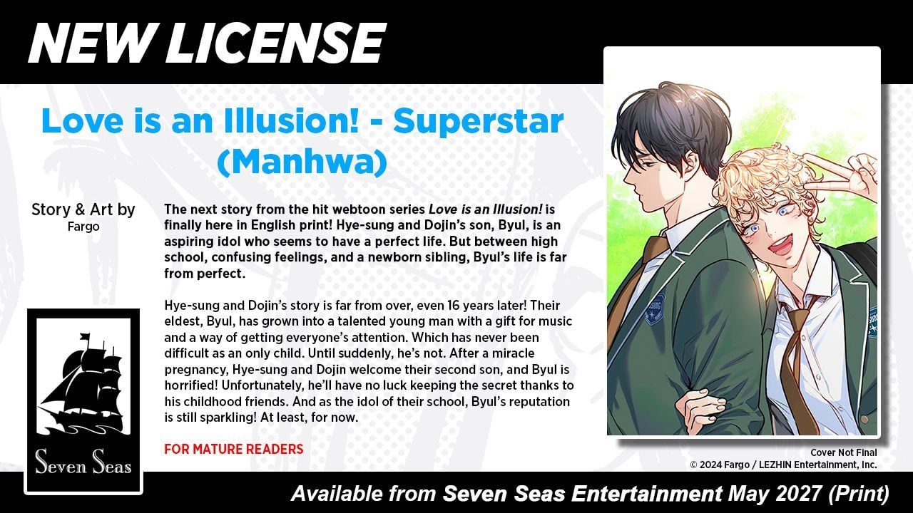 LOVE IS AN ILLUSION! - SUPERSTAR (MANHWA) by Fargo boys love webtoon manhwa anime expo 2026