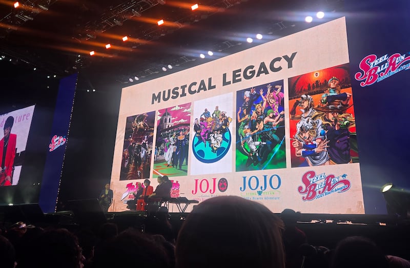 Moment during an anime panel