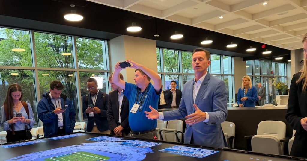 Tepper S&E’s tech-advanced experience center opens in support of Bank of America Stadium renovation
