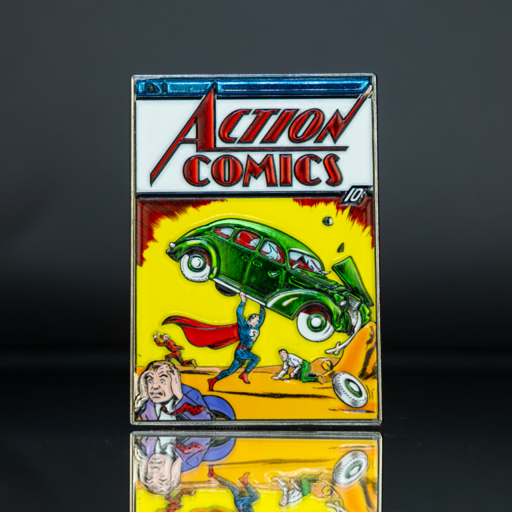 McFarlane Toys Celebrates Superman’s First Appearance With New ‘Action Comics #1’ 3D Metal Pin