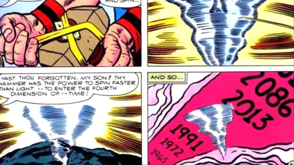 Thor about to travel through time