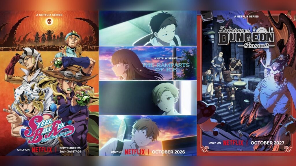Netflix doubles down on anime as ‘Steel Ball Run’ charges ahead, while ‘Delicious in Dungeon’ cooks up a long game – Netflix doubles down on anime as ‘Steel Ball Run’ charges ahead, while ‘Delicious in Dungeon’ cooks up a long game –