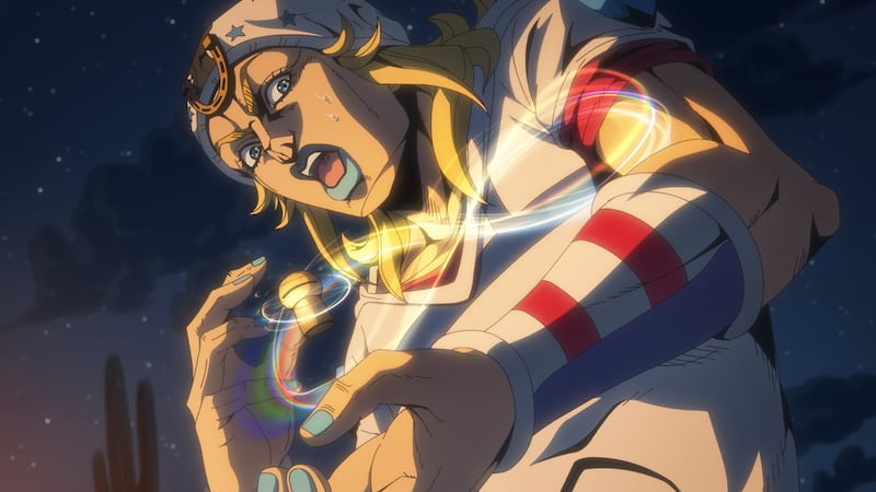 Frame from an anime show