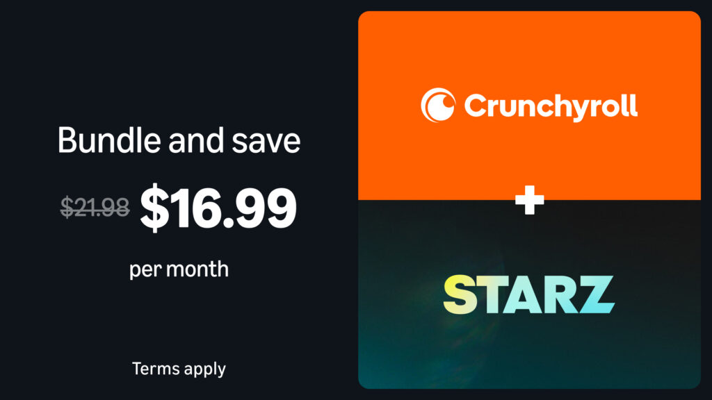 Starz and Crunchyroll Launch a New Bundle Deal on Prime Video
