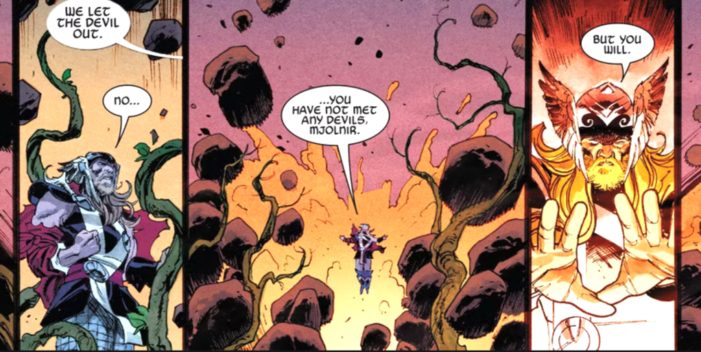 Thor manipulating the Earth