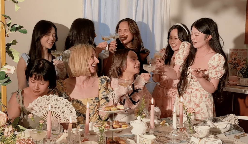 Bridgerton themed party YouTube video