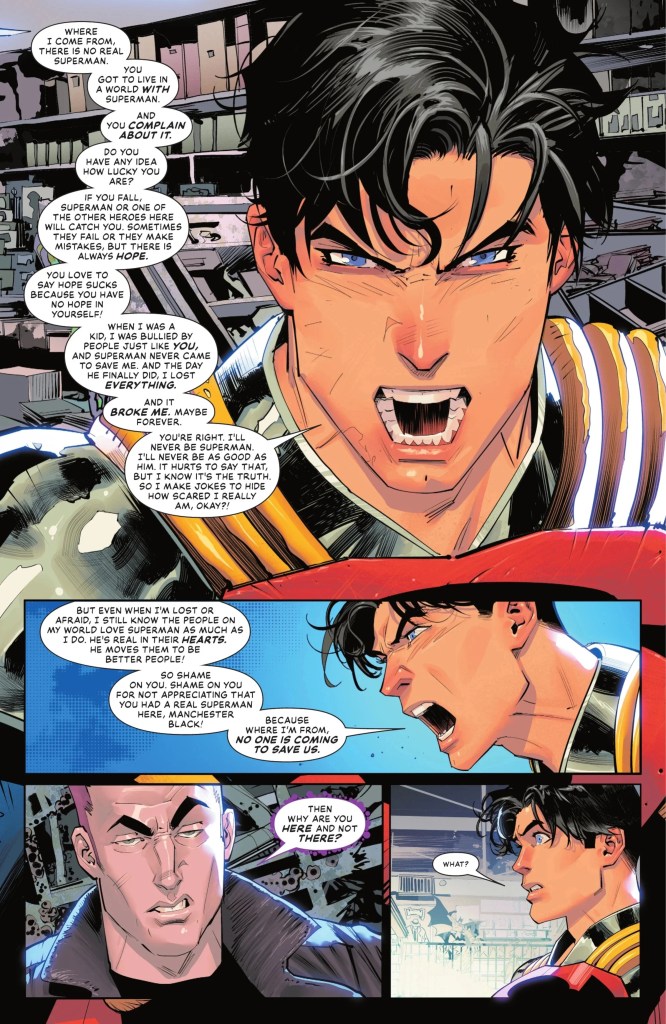 Superboy-Prime debates Manchester Black