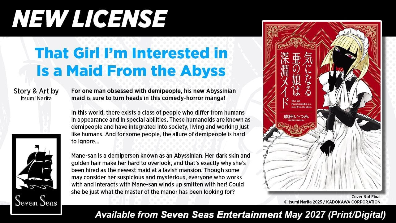 THAT GIRL I'M INTERESTED IN IS A MAID FROM THE ABYSS by Itsumi Narita horror comedy manga