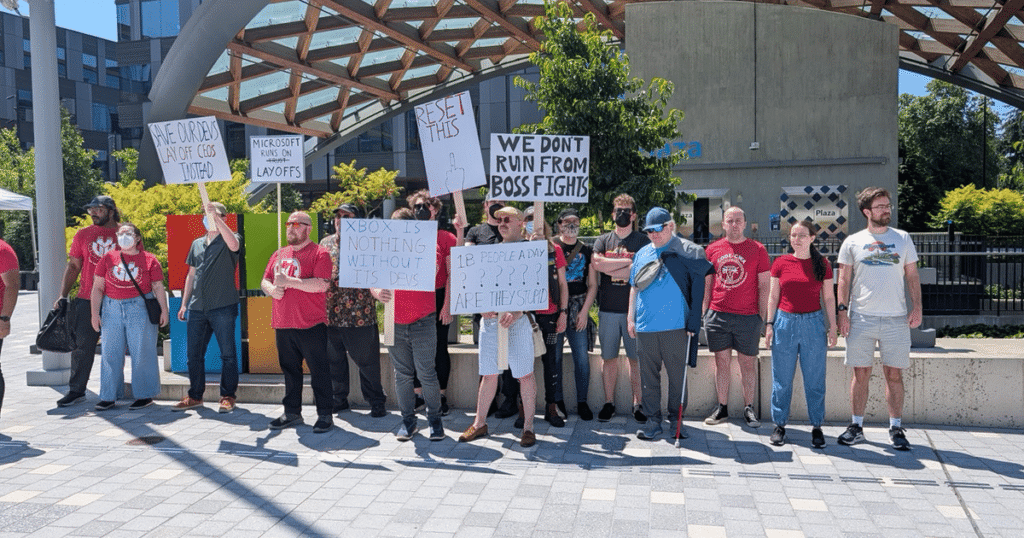 Unions take legal action against Microsoft over Xbox layoffs Unions take legal action against Microsoft over Xbox layoffs