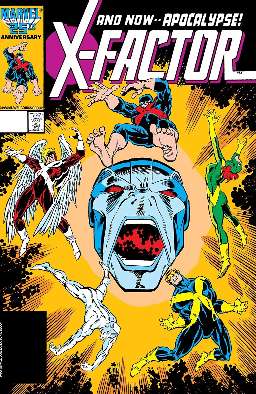 Apocalypse's first appearance on the cover of X-Factor #6.