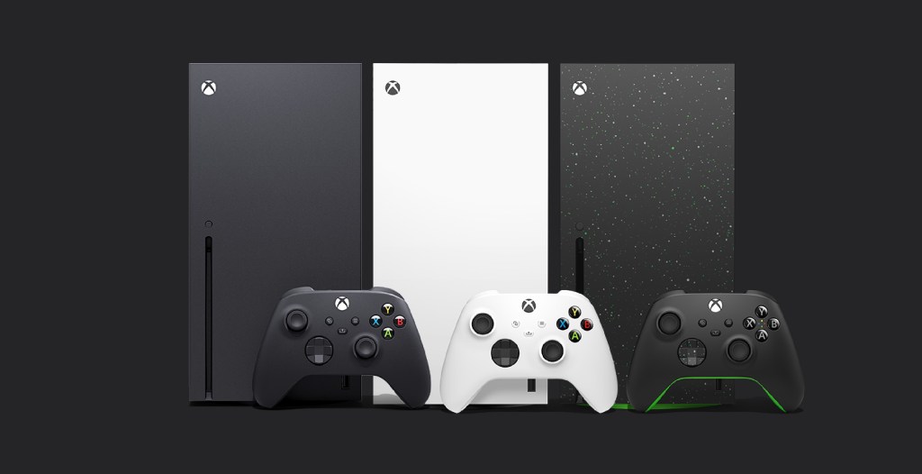 The Xbox Series X in multiple colorways Microsoft avowed