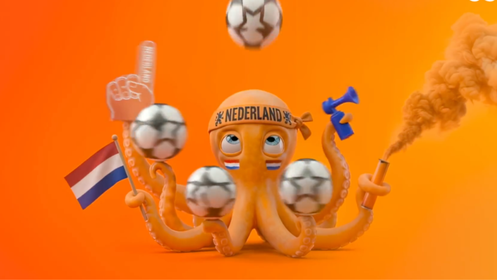 A Multitasking Octopus Celebrates Football Fandom in Ziggo Spot