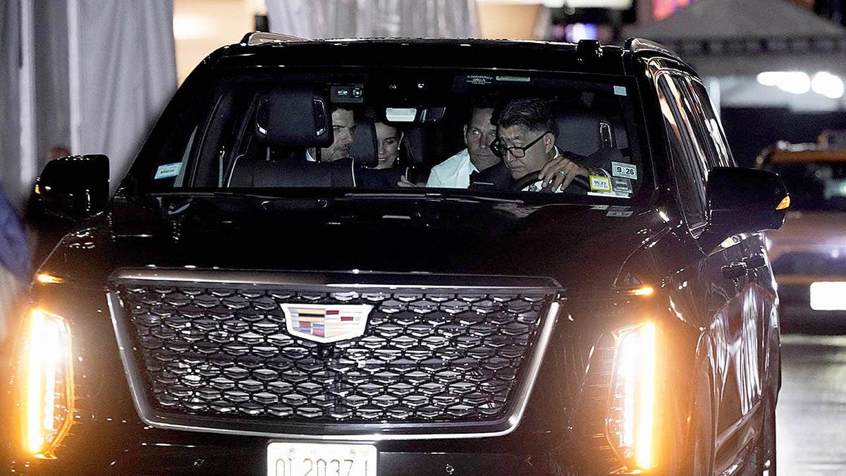 Adam Scott and Paul Rudd leave Taylor Swift and Travis Kelce's wedding