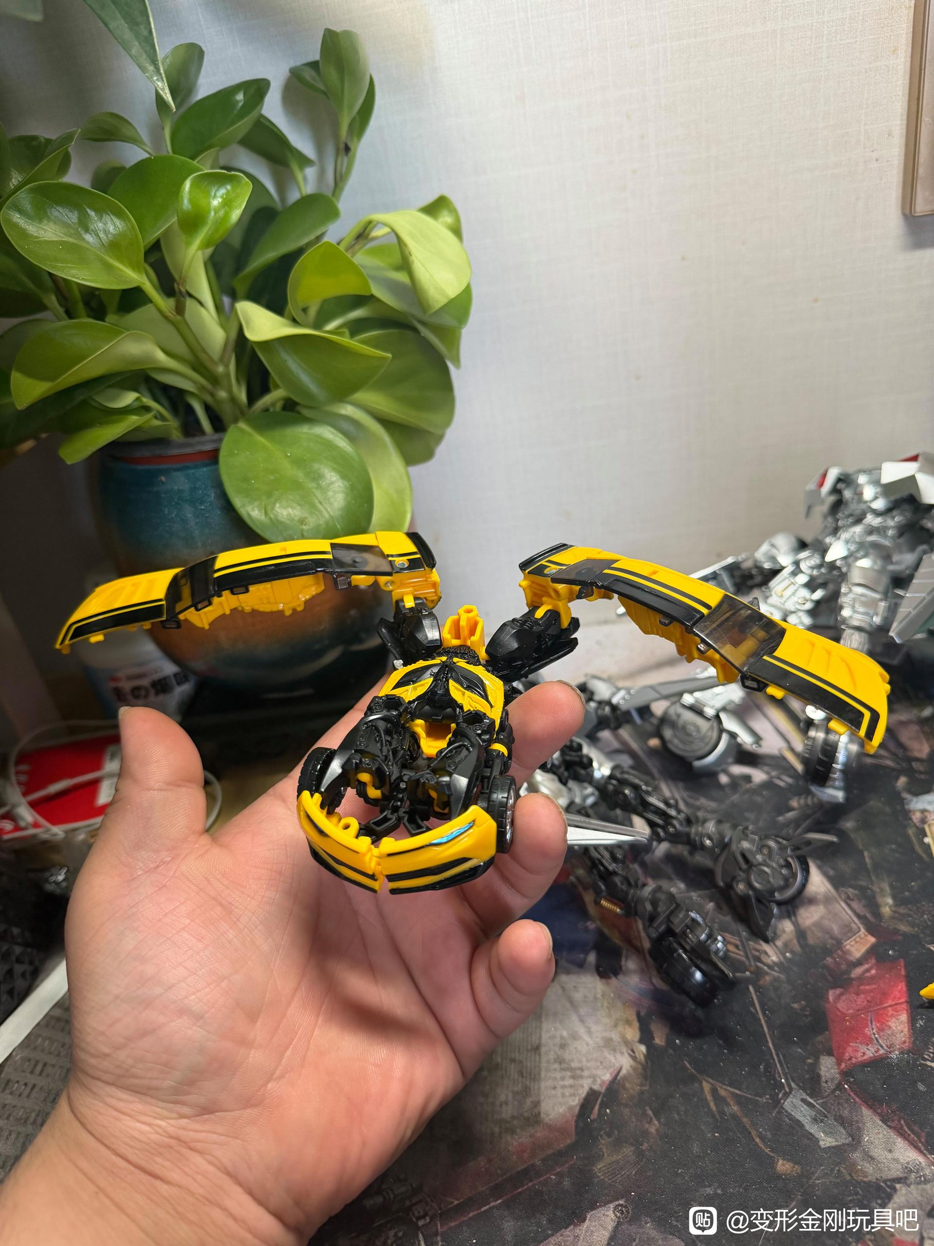 Image of Aoe Bumblebee In Hand Of Studio Series Transformers Action Figure (6 of 9)