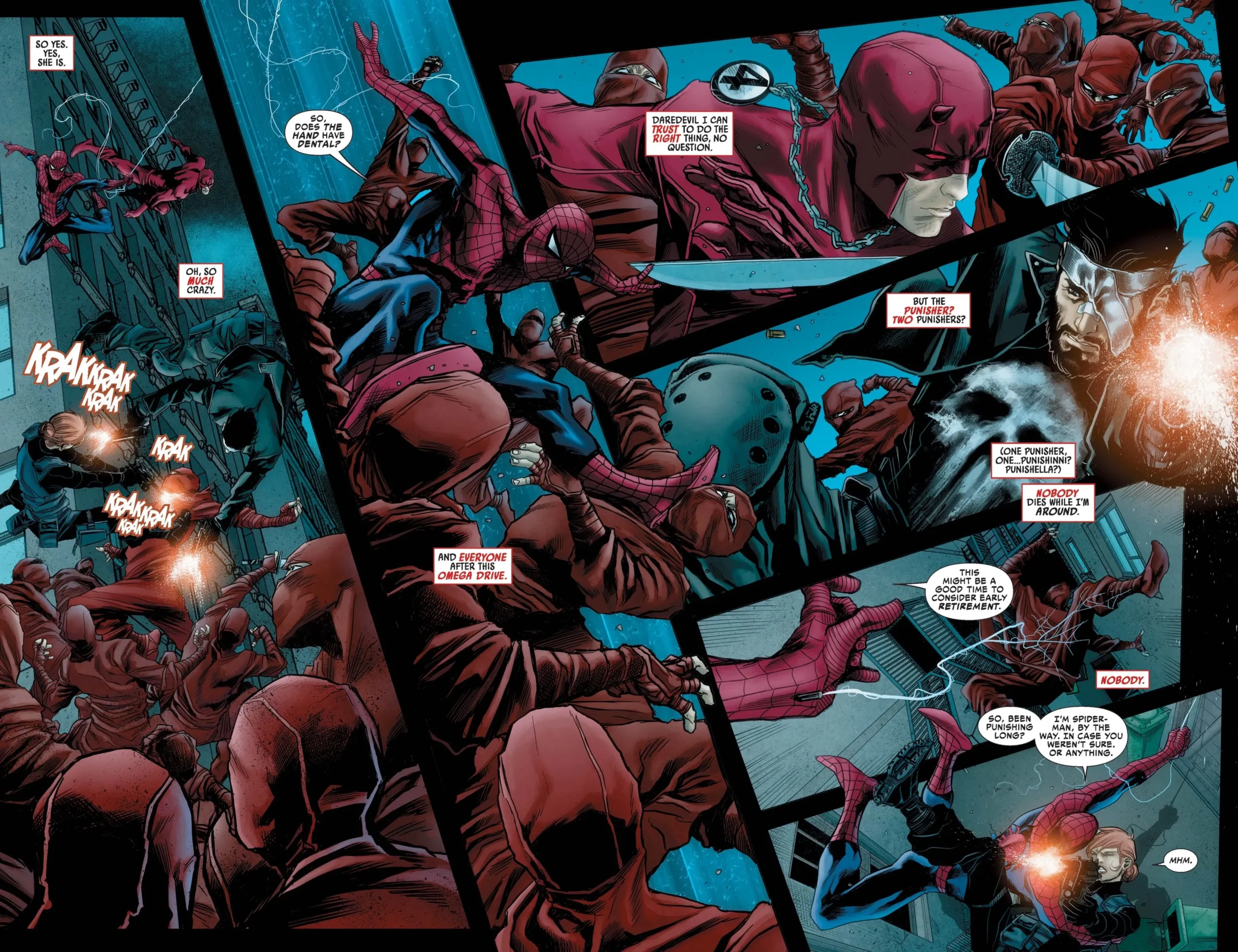 Spider-Man, Punisher, Daredevil vs. The Hand