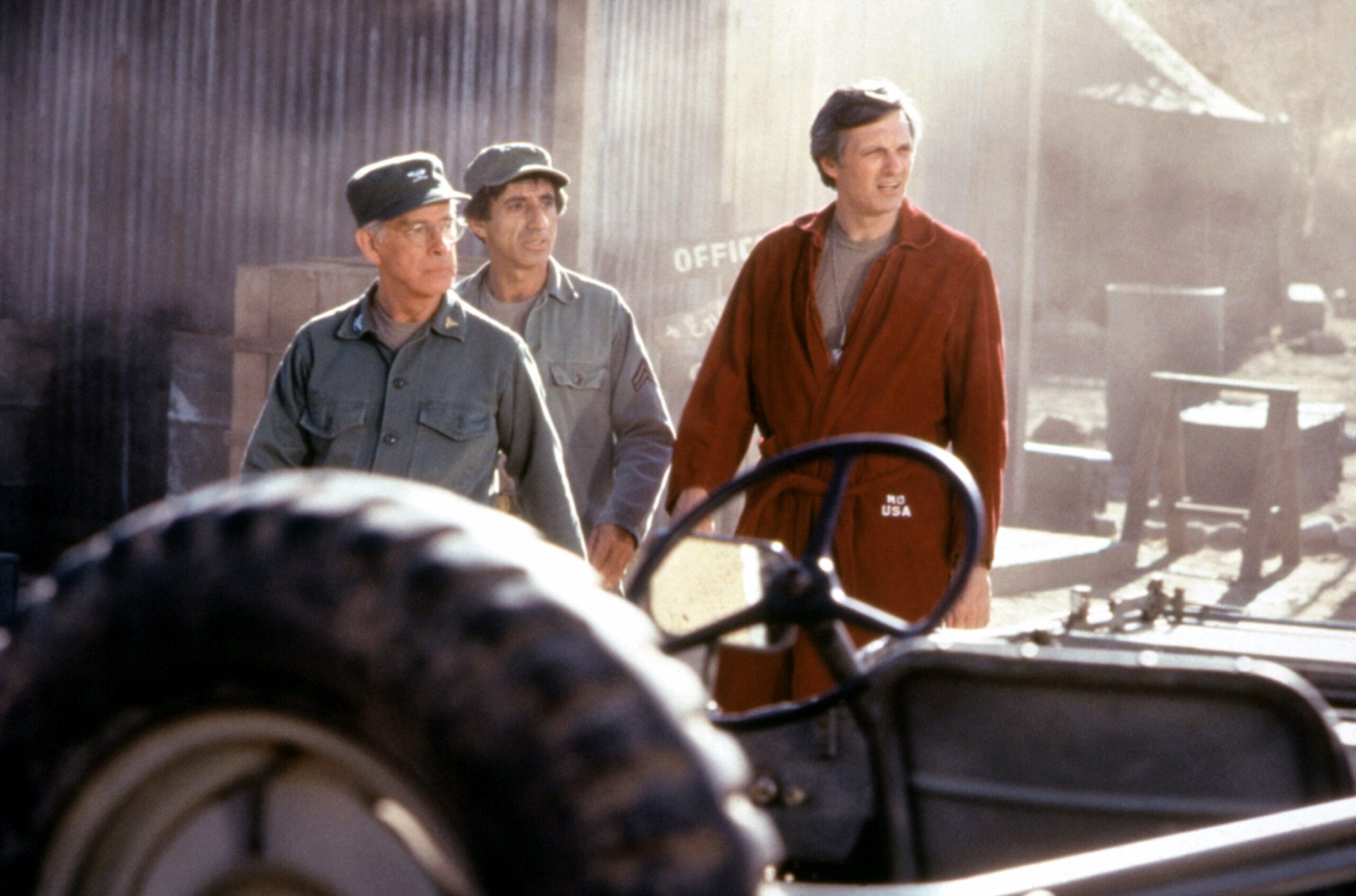 Three actors in "M*A*S*H"