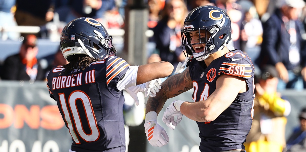 bears rookies Colston Loveland and Luther Burden III