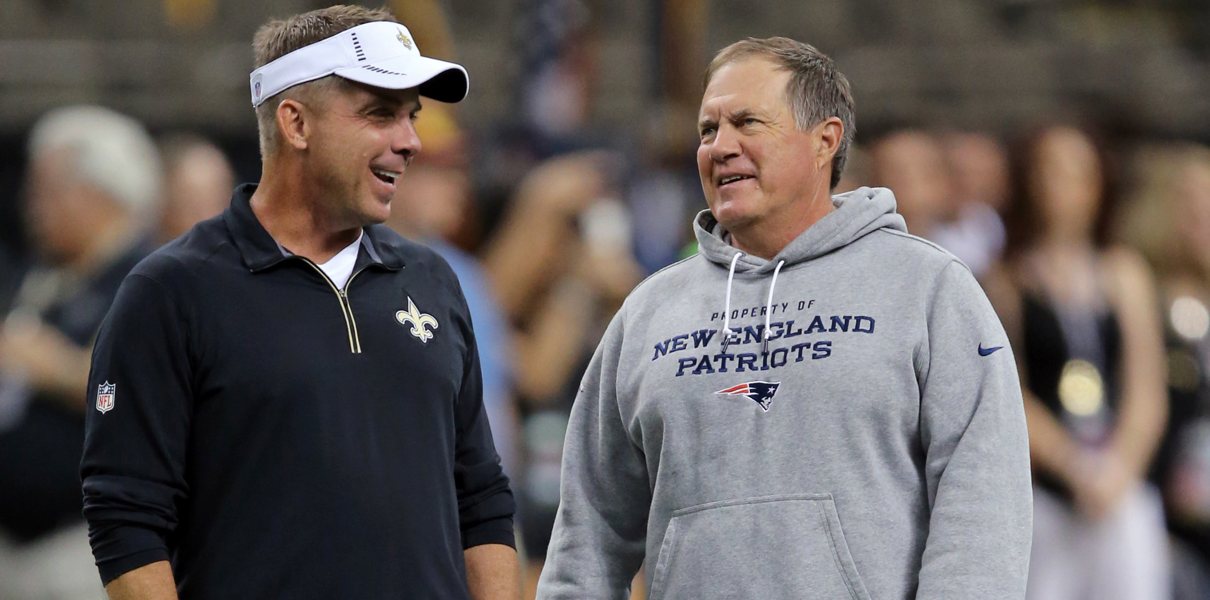 Sean Payton and Bill Belichick