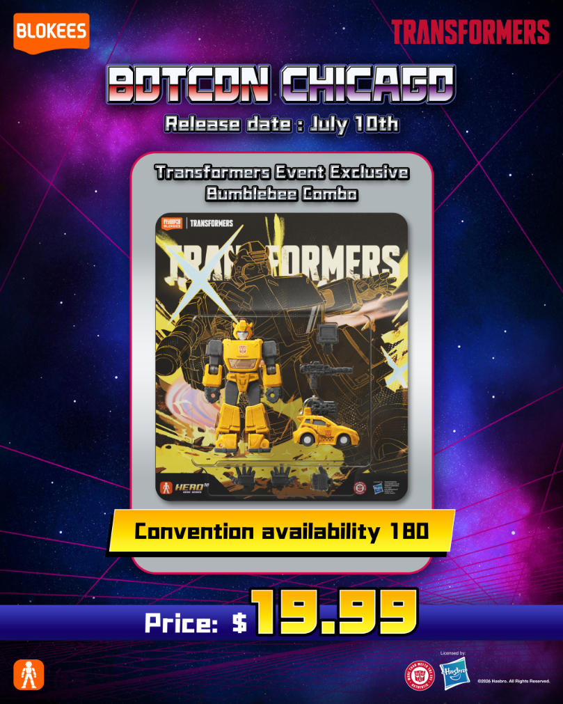Botcon 2026 Blokees Transformers Bumblebee Combo 2-Pack Limited Edition Event Exclusive