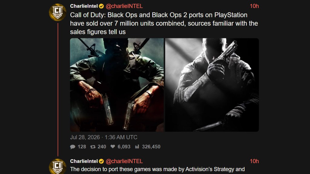 COD Black Ops Sales PS5