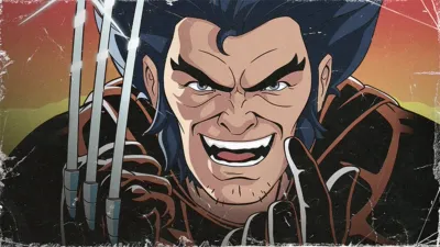 This image features Wolverine from the animated series X-Men '97.