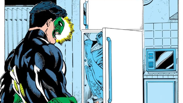 Green Lantern finding body in fridge