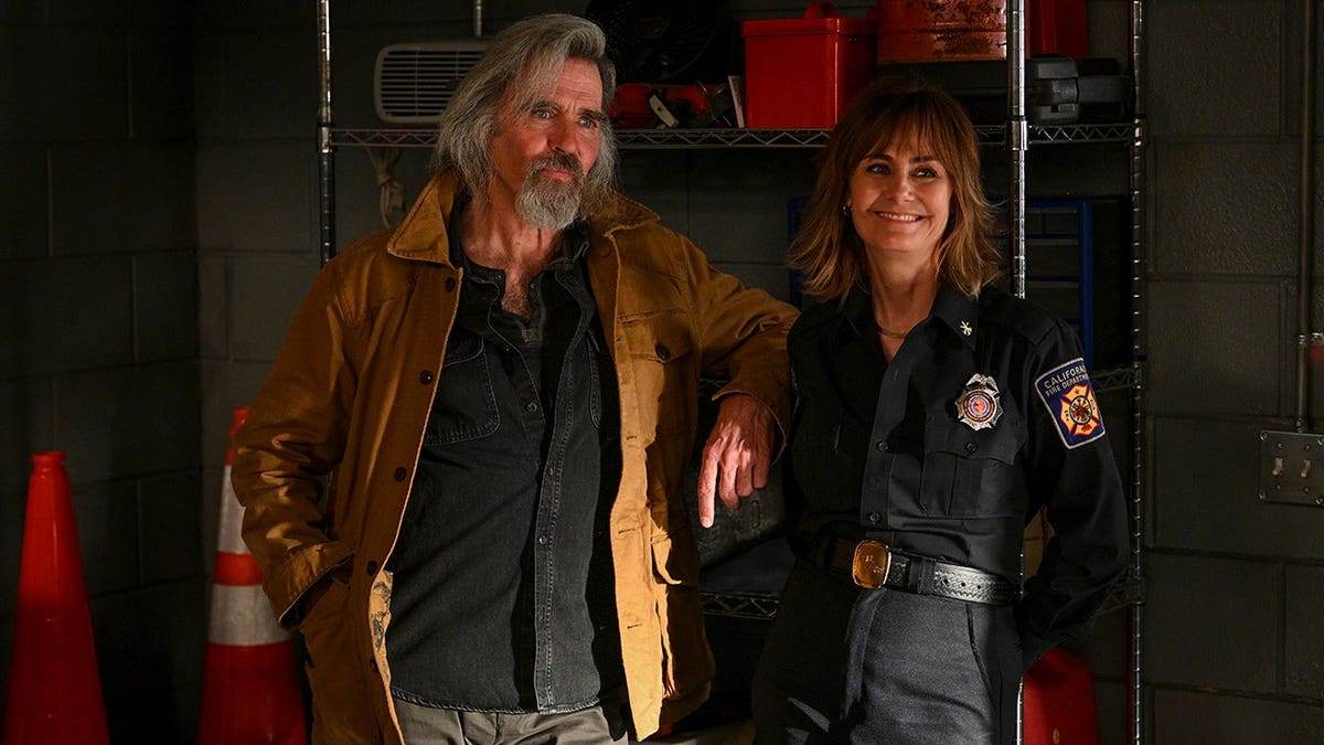 Diane Farr in a screengrab from a scene from "Fire Country" in April 2023.