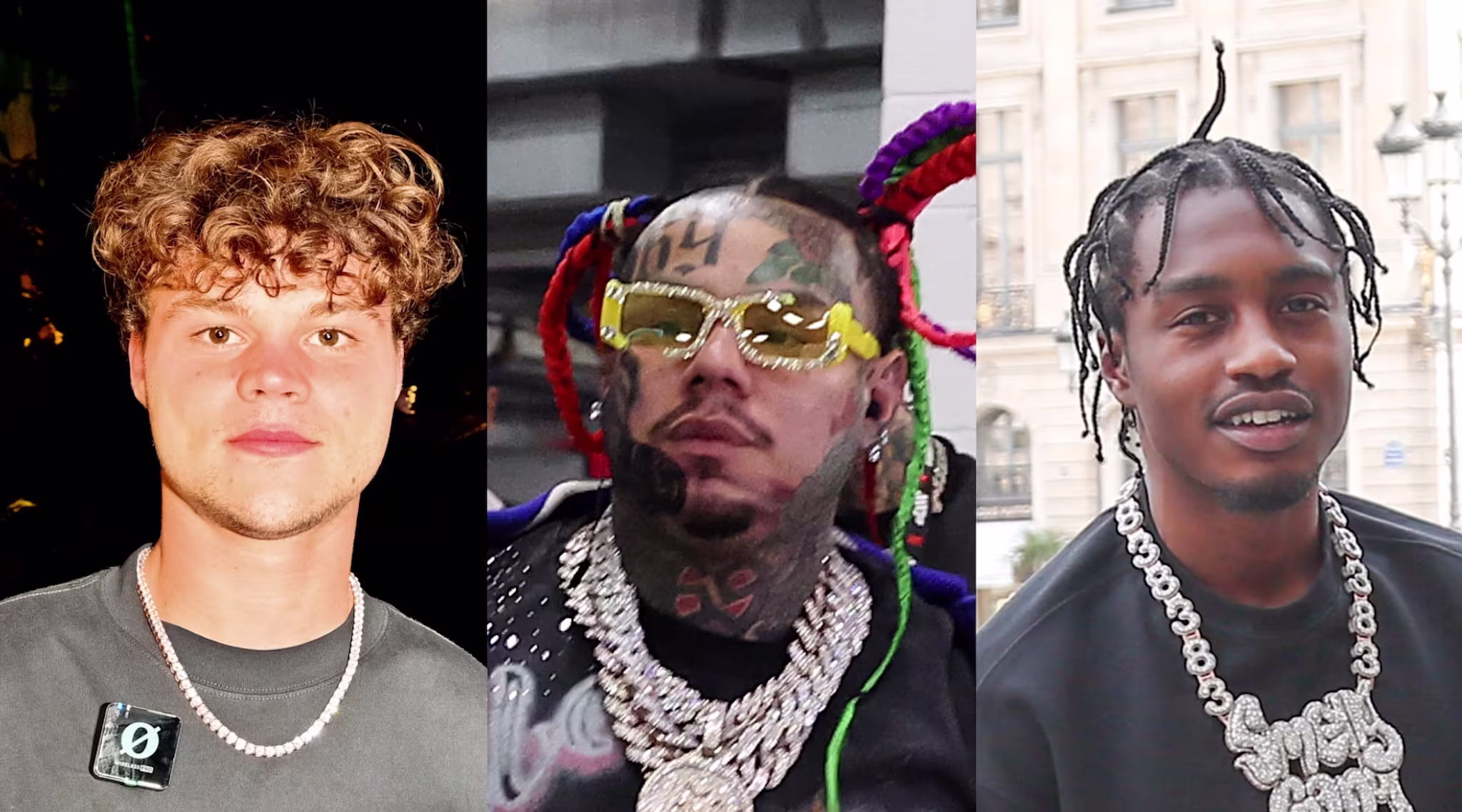 Jack Doherty, 6ix9ine, and Lil Tjay