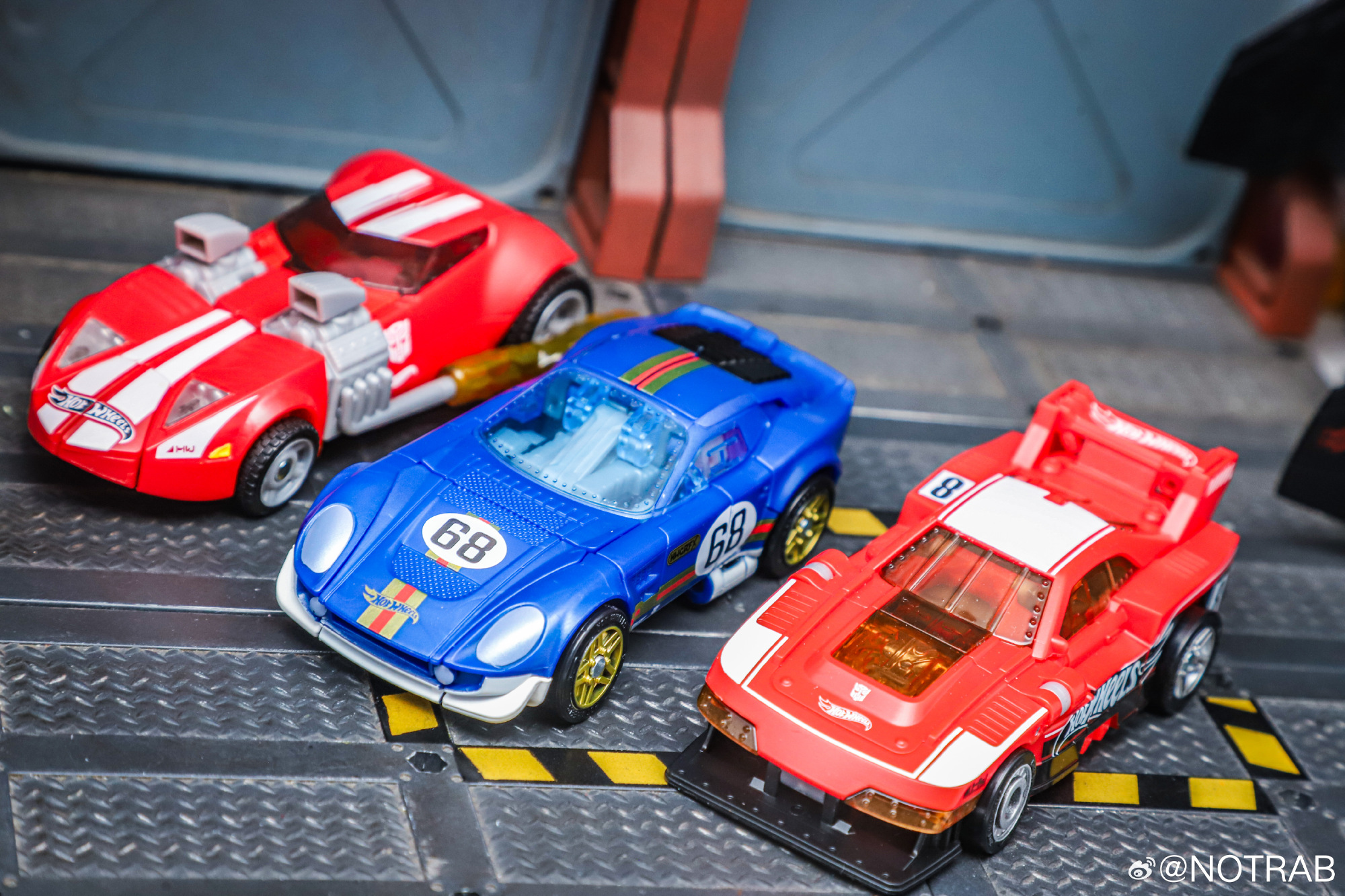 El Segundo Coupe, GT-Scorcher, Red Twin Mill In-Hand Images Hot Wheels x Transformers Wave 2