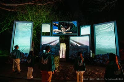 Beat the Summer Heat with Two New Cool Actions on the Attack on Titan Night Walk at Nijigen no Mori