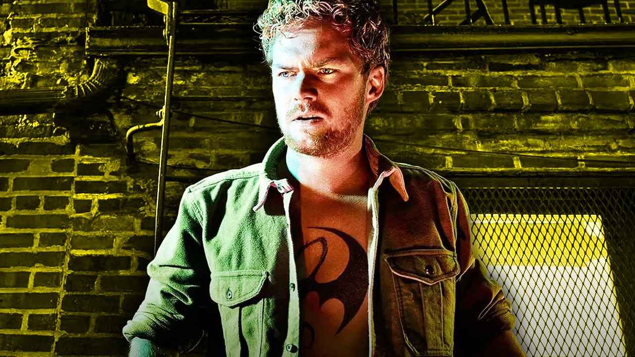 Danny Rand with his shirt open in Iron Fist.