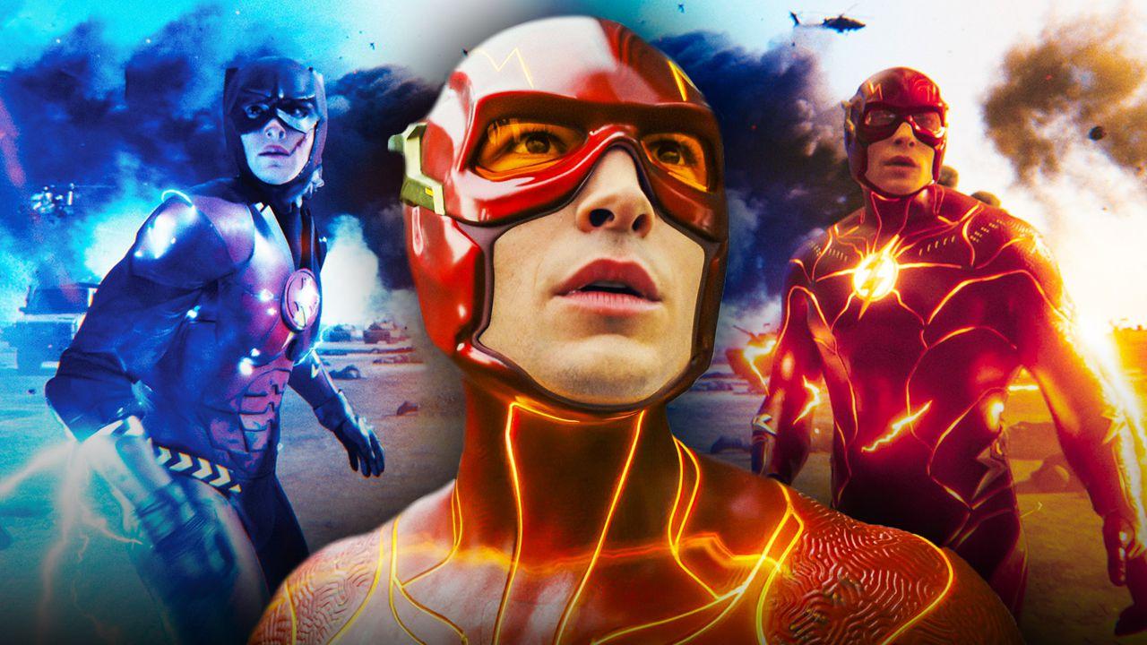 Ezra Miller as the Flash in 'The Flash.'