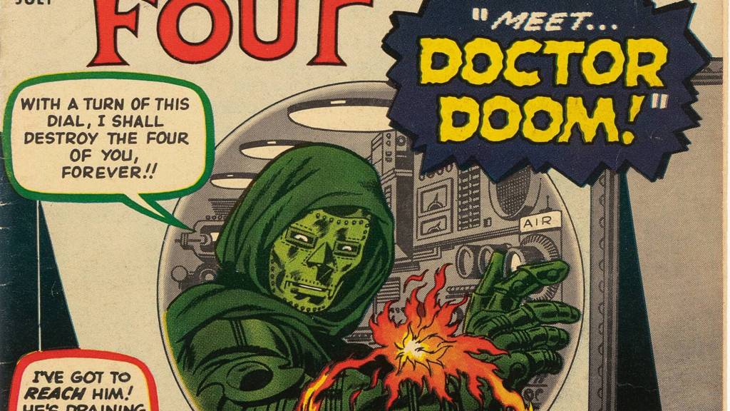 Cover art of The Fantastic Four #5, featuring Doctor Doom.