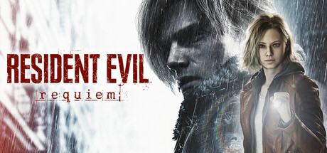 Resident Evil Requiem key art featuring Grace Ashcroft and Leon S. Kennedy