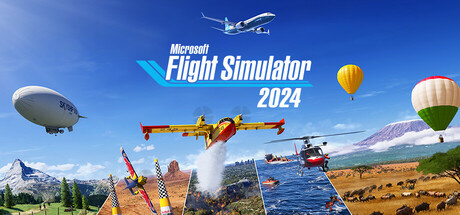 Microsoft Flight Simulator 2024 cockpit and aircraft key art
