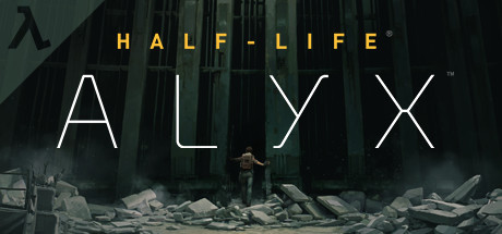 Half-Life: Alyx Steam header art with Alyx Vance and a Combine soldier