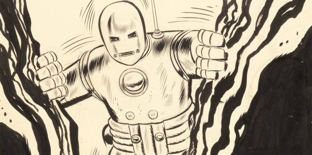 Iron Man origin comic art has broken the record for most expensive original comic art ever sold at .875 million dollars Iron Man origin comic art has broken the record for most expensive original comic art ever sold at .875 million dollars