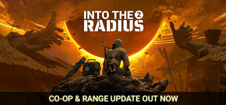 Into the Radius 2 key art with a lone explorer beneath the anomaly eclipse