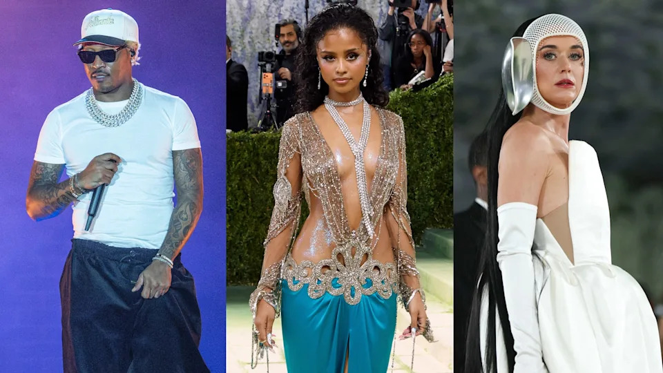 ATLANTA, GEORGIA - OCTOBER 25: Future performs onstage during ONE Musicfest 2025 at Piedmont Park on October 25, 2025 in Atlanta, Georgia. NEW YORK, NEW YORK - MAY 04: Tyla attends the 2026 Met Gala celebrating "Costume Art" at Metropolitan Museum of Art on May 04, 2026 in New York City. US singer Katy Perry arrives for the 2026 Met Gala celebrating "Costume Art" at the Metropolitan Museum of Art, in New York, on May 4, 2026.