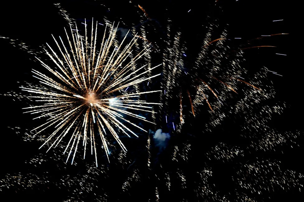 Fireworks at the Fort Gordon Independence Day Celebration at the installation on Wednesday, July 1, 2026. The base celebrated America's 250th anniversary with a DJ, fireworks, and food trucks.