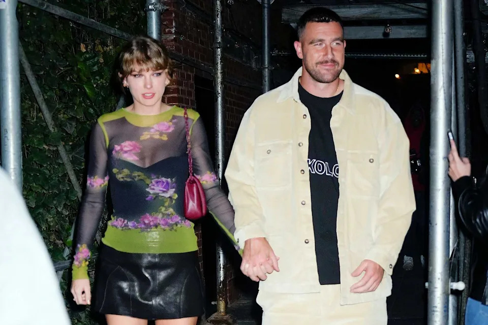 Taylor Swift and Travis Kelce in 2023Credit: Gotham/GC Images