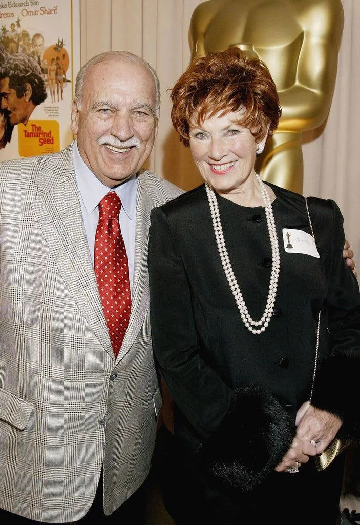 Actress Marion Ross and Paul Michael attend a reception in honor of director Blake Edwards who will receive an Honorary Oscar at the 76th Academy Awards on February 26, 2004.