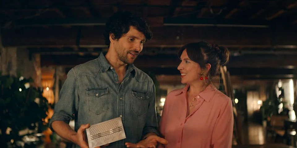 Colin Morgan and Esther Smith in Trying
