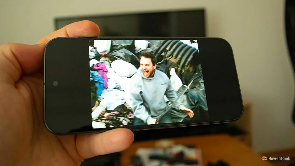 An episode of It's Always Sunny playing on a Pixel 10 Pro.