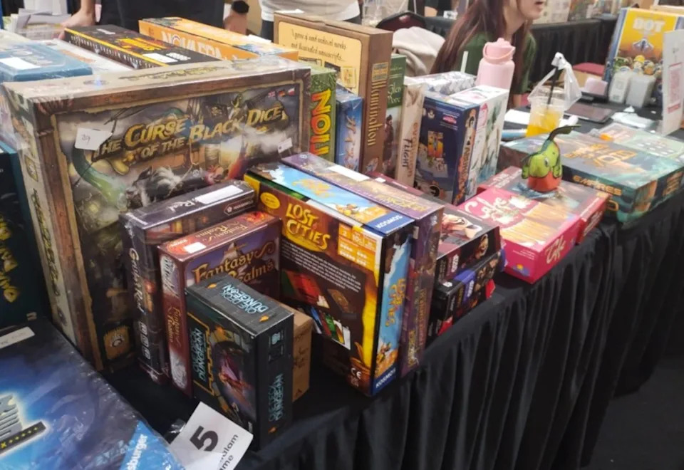 Board games available for purchase during the two-day All Aboard 2026 event at Paradigm Mall. — Picture by Ian Jeremiah Patrick