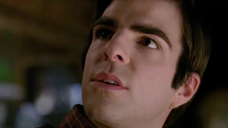 Sylar looking up in surprise in Heroes